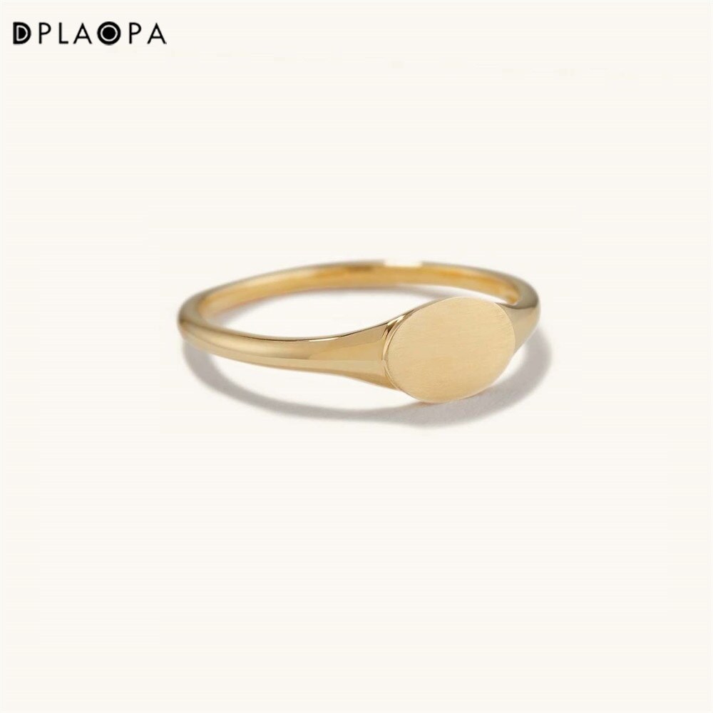 gold monogram ring womens