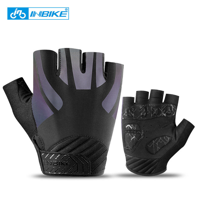 Găng Tay Đi Xe Đạp INBIKE Cho Nam Nữ, Găng Tay Thể Thao Chống Trượt, Nửa Ngón Tay, MTB, Road Bike, Thể Hình, MH339