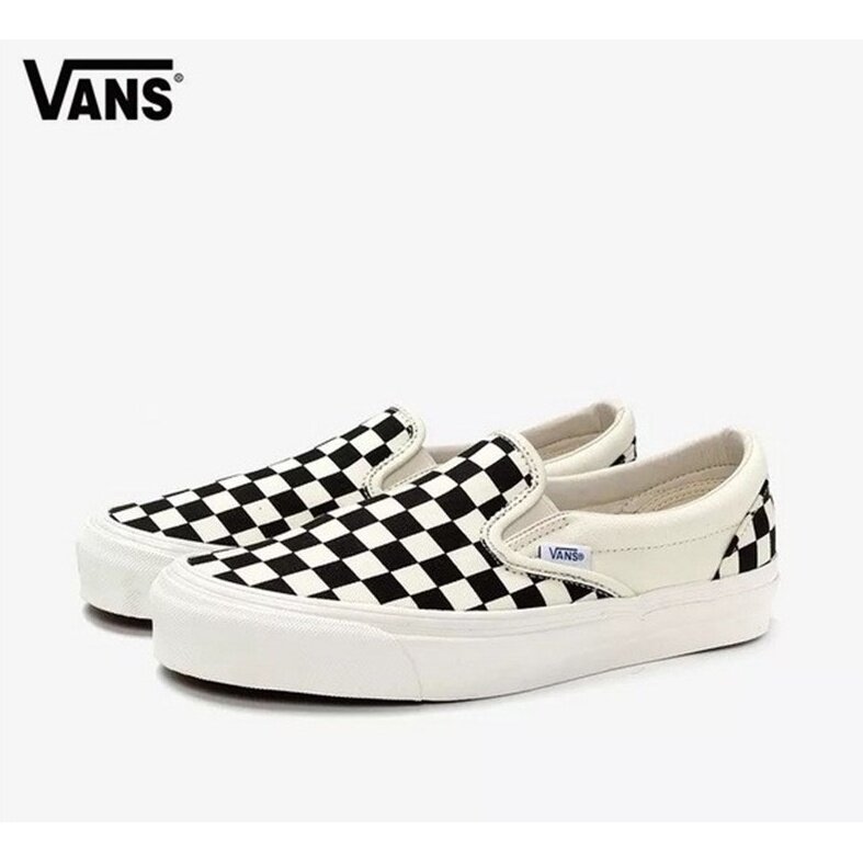 Giảm giá 2022 High quality Vans vault og classic slip on LX checkerboard  Unisex casual skate shoes - BeeCost
