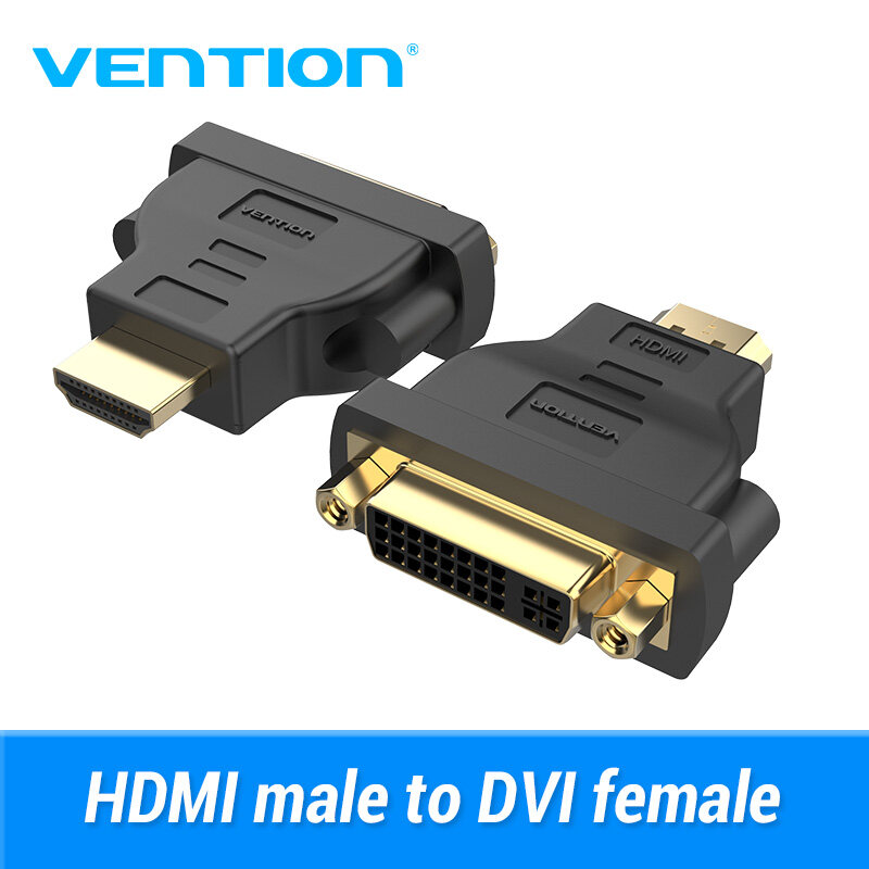 Bộ chuyển đổi DVI 24 + 1 đực sang HDMI cái mạ vàng bộ chuyển đổi DVI 24 + 5 sang HDMI hỗ trợ 1080P