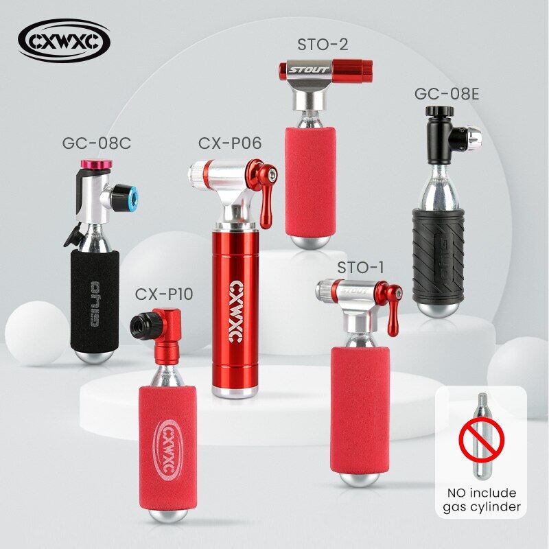 Giyo bơm co2 van presta schrader nhanh chóng dễ dàng bơm lốp xe đạp bơm lốp xe đạp mini tương thích cho xe đạp leo núi đường trường-không bao gồm hộp mực co2