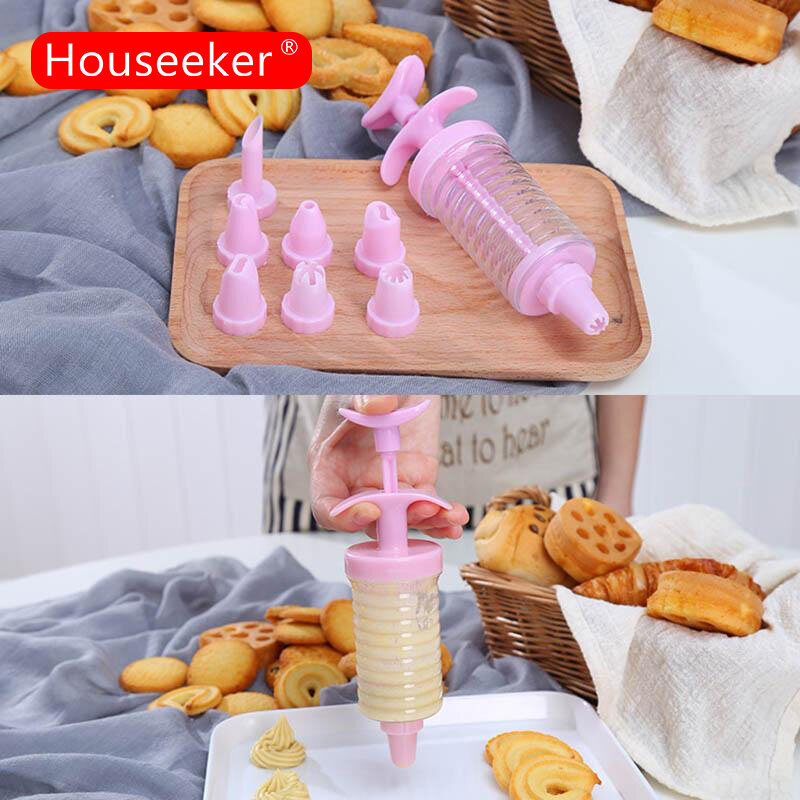 Houseeker Bộ 9 dụng cụ bơm kem tiện dụng khi làm bánh - INTL