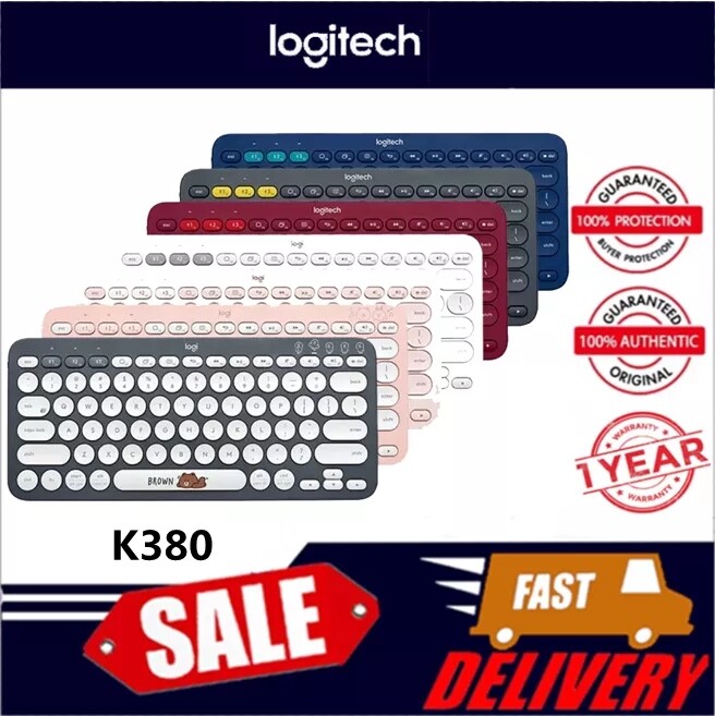 Logitech K380 Bàn Phím Bluetooth Đa Thiết Bị Windows, Chrome OS, Android, iPad, Apple TV Tương Thích Cho Công Việc
