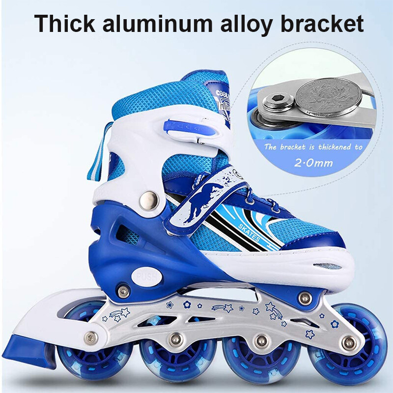 Generic Children Kids Roller Skates Adjustable Inline Skates With