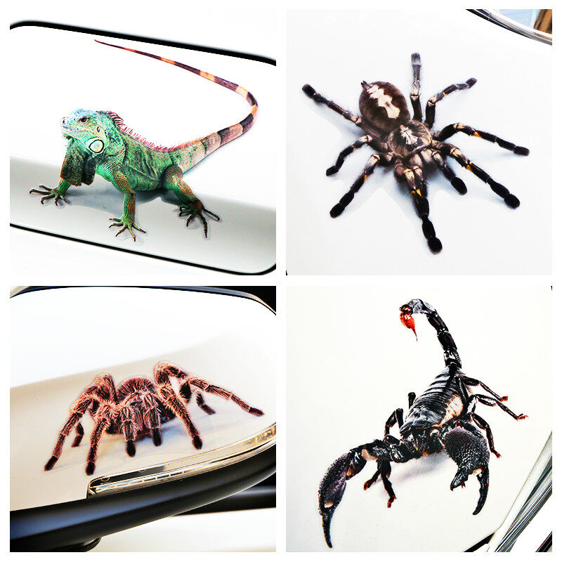 1 Miếng Dán Xe Hơi Hình Bọ Cạp Đề Can Cản Gương Cửa Sổ Xe Hơi Họa Tiết Động Vật Trang Trí Chống Nước Độ Dính Cao