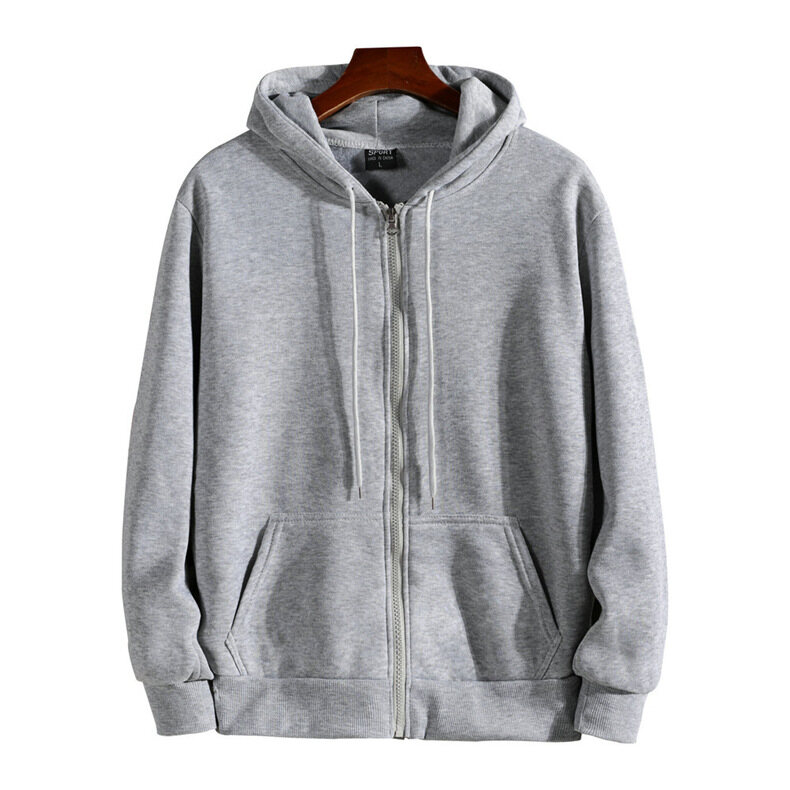  HUIESON Áo Áo nỉ thể thao nam áo hoodie cho nam và nữ áo khoác cardigan có khóa kéo lông cừu dày ngoài trời dáng rộng áo nỉ có mũ Âu và Mỹ 