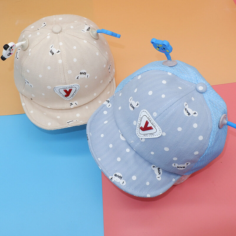 SunnyPlus ฤดูร้อนเด็กหมวกแก๊ปโผล่เด็กชาย & เด็กหญิงทารกน่ารักผ้ากันแดดหมวกการ์ตูนหมวกตาข่าย Cool Shade หมวกเด็กอ่อน