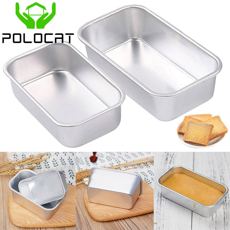 Chảo nhôm khuôn nướng bánh mì hình chữ nhật, chảo bánh mì chống dính bánh mì nướng hộp, công cụ nướng bánh