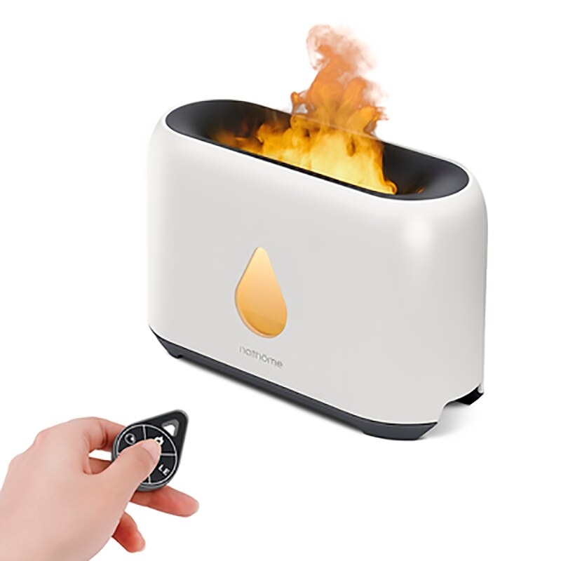Máy khuếch tán hương thơm ngọn lửa mô phỏng bắc âu 200ml máy tạo độ ẩm cắm usb máy khuếch tán hương thơm đèn tạo không khí có điều khiển từ xa