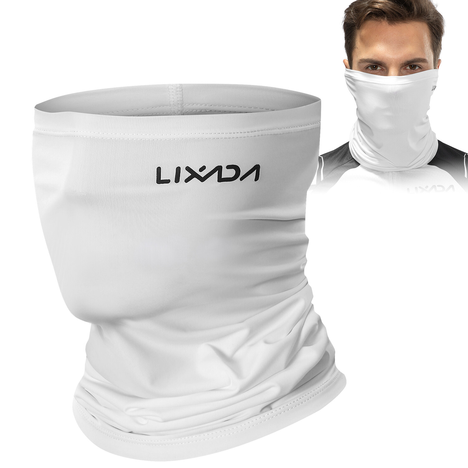 TOMSHOO Lixada Khẩu Trang Nửa Mặt Đạp Xe Ấm Cổ Xe Máy Áo Choàng Cổ Lái Xe Khăn Quấn Cổ Đi Bộ Đường Dài Làm Mát Khi Leo Núi Chạy Bộ Khăn Đội Đầu Đạp Xe Bảo Vệ Khỏi Ánh Nắng Bụi Bằng Lụa Băng
