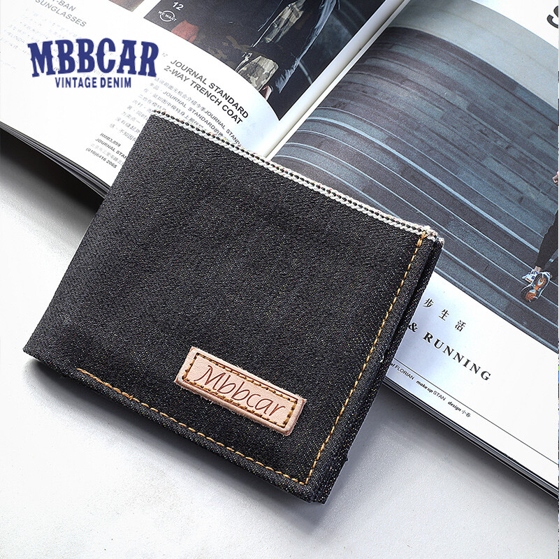 Mbbcar thương hiệu nam thanh niên 2023 mới mùa thu đơn giản cao màu đỏ chất lượng tai Denim may làm 