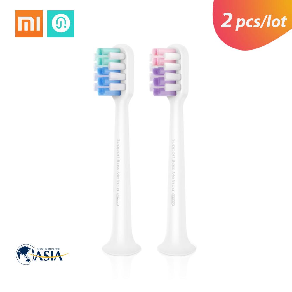 Đầu bàn chải thay thế 2 chiếc cho xiaomi bác sĩ b bàn chải đánh răng điện sóng âm làm sạch sâu bàn chải đánh răng đầu làm sạch loại