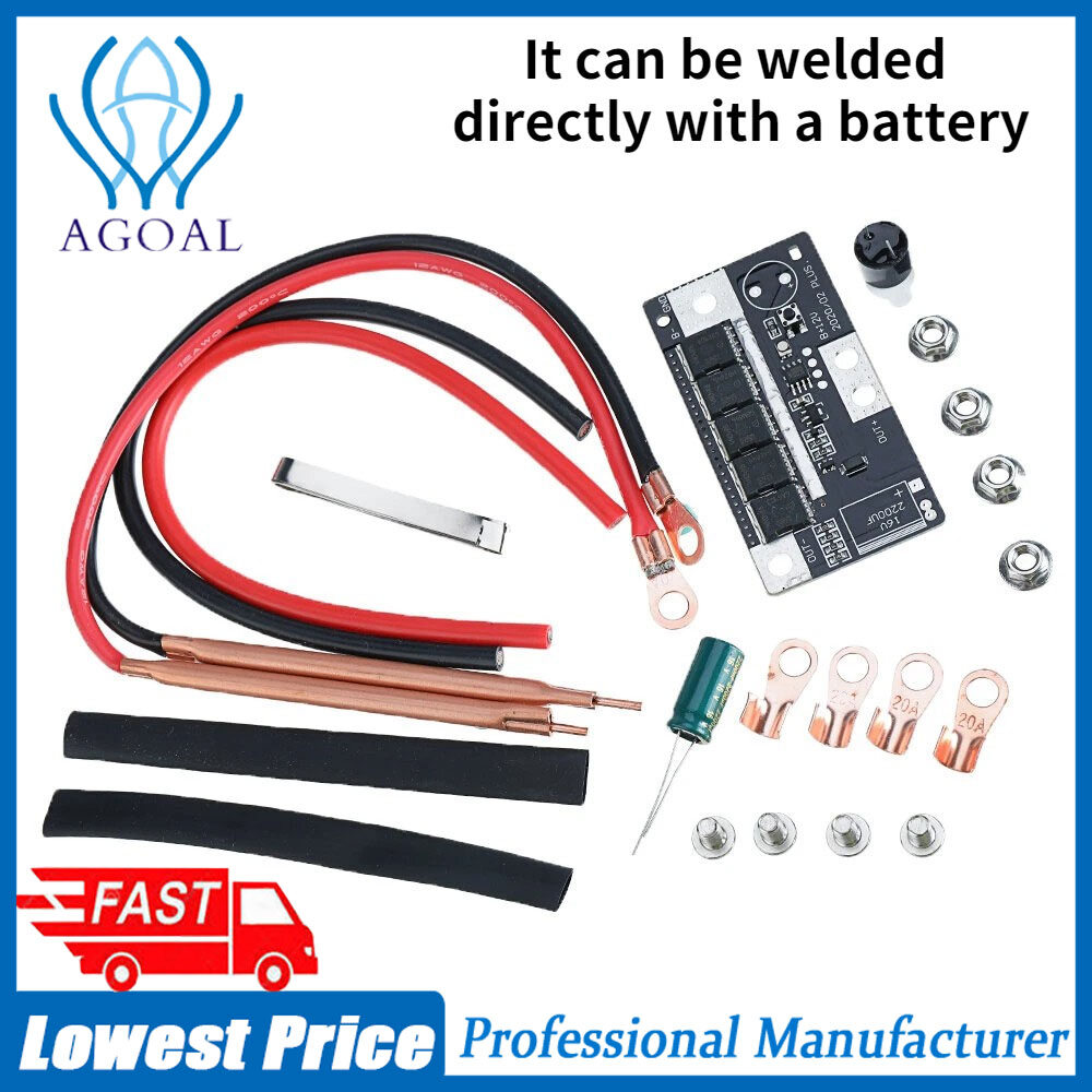 Agoal DIY Bảng Mạch PCB Thiết Bị Hàn Di Động 12V Lưu Trữ Pin Máy Hàn Điểm Máy Hàn Điểm Bút Cho 18650/26650/32650