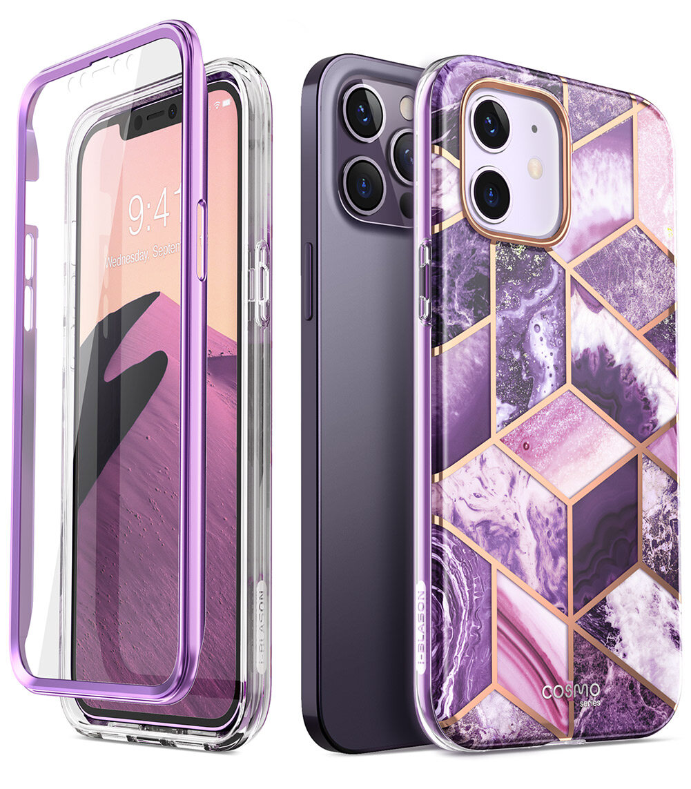 Ốp lưng i-blason cosmo series cho iphone 12/12 pro 6.1 inch ốp bảo vệ toàn thân mỏng toàn phong cách với bảo vệ màn hình tích hợp