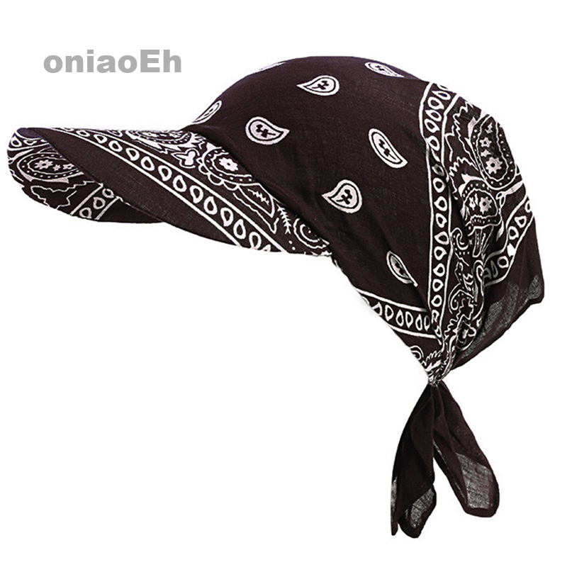 Khăn turban bandana mũ boho cà vạt hoa knot mũ bóng chày nữ điều chỉnh được khăn trùm đầu mũ che nắng ladies khăn trùm đầu