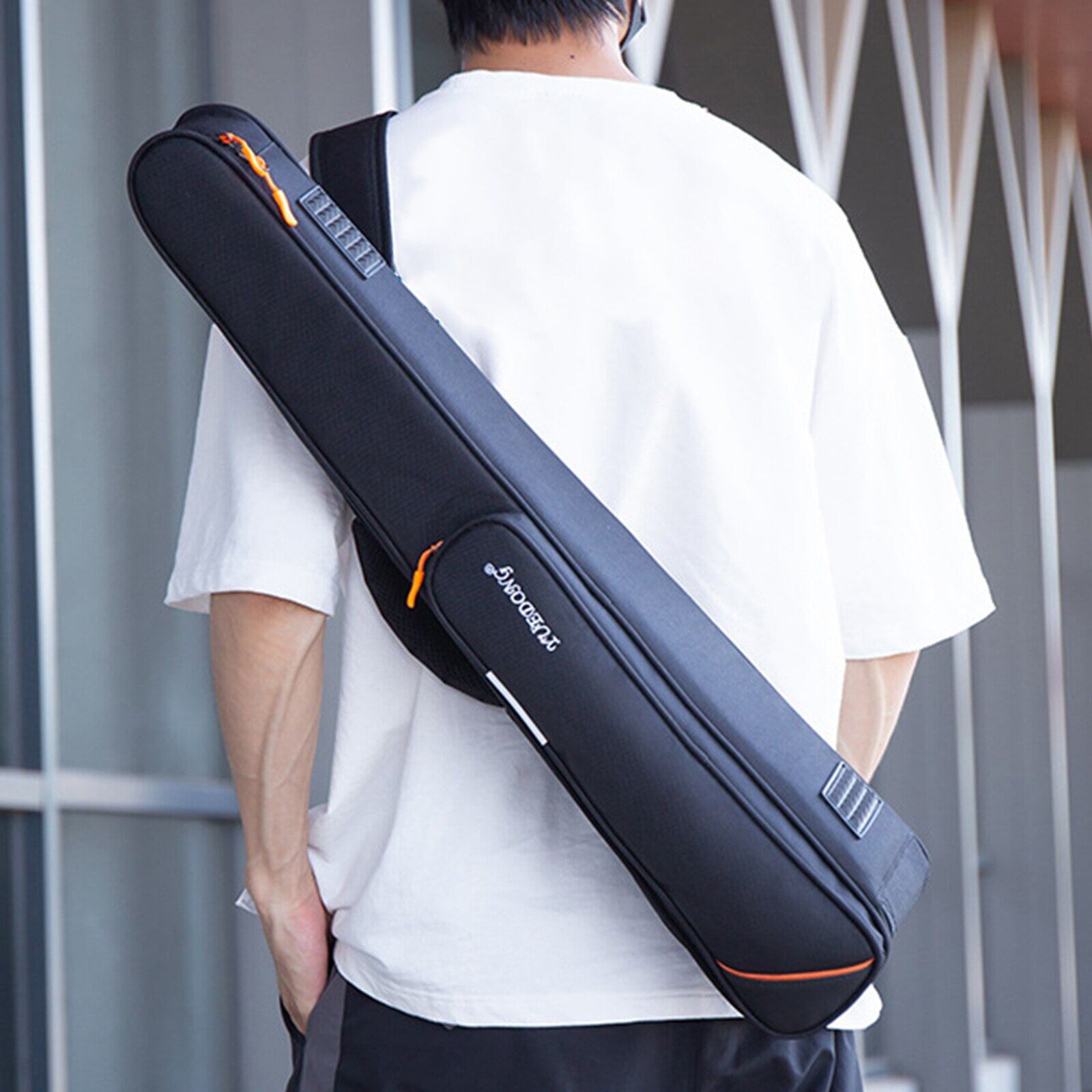 Saxophone Storage Bag with Flute Head Bag Waterproof Straight Sax Clarinet Backpack Durable Bag Case