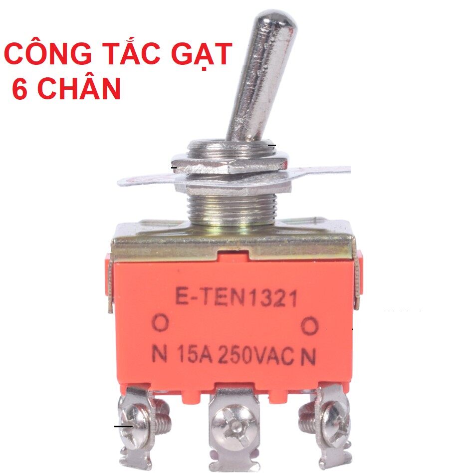 Công tắc gạt 6 chân 3 vị trí 15a
