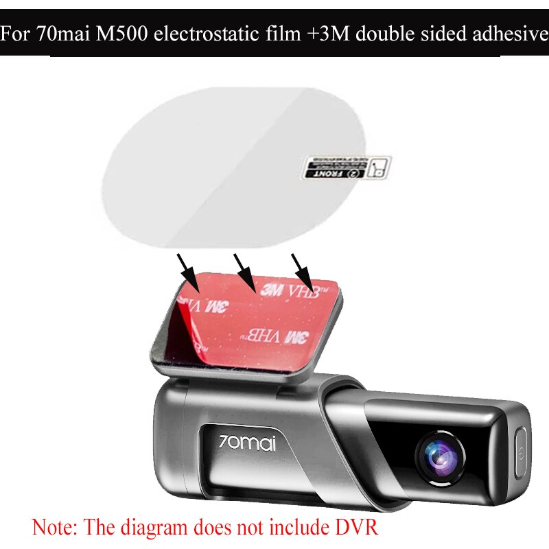 For 70mai Dash Cam M500 Dash Cam Smart 3M Film and Static Stickers, Car DVR 3M film holder 3pcs Giá 62,084 Đồng*Miễn phí vận chuyển