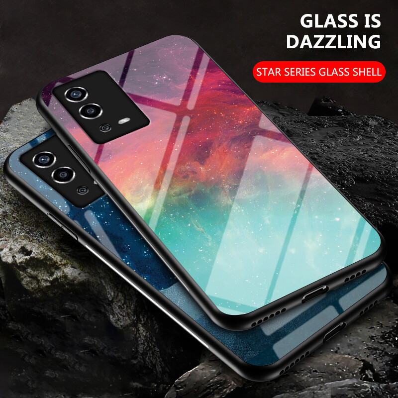 Ốp cường lực cho oppo a55 4g ốp điện thoại kính oppo a55 4g ốp lưng cứng chống sốc bảo vệ viền tpu mềm