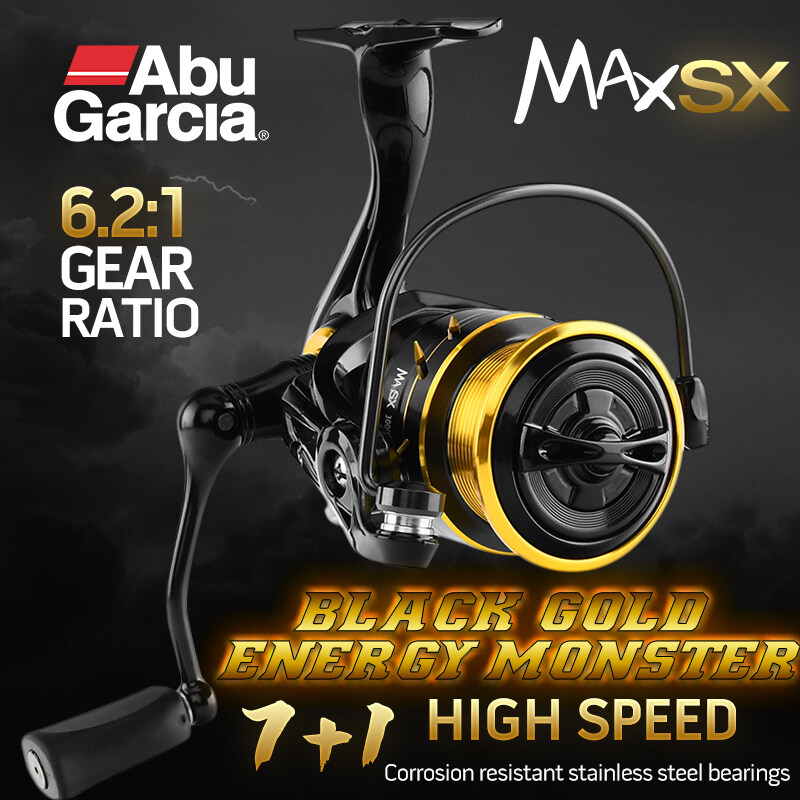 Abu Garcia [Sản Phẩm Chính Hãng] Máy Quay Tốc Độ Cao MAX X, Lực Kéo Tối Đa 8KG Vòng Bi 7 + 1BB * Tỷ Lệ Bánh Răng: 5.0:15.2:1 5.8:16.2:1 MODEL 500-5000 # Abu Garcia Kỷ Niệm 100 Năm Dùng Cho Nước Ngọt Và Nước Biển