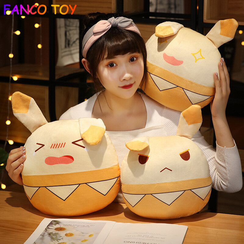 Gối Búp Bê Nhồi Bông Mềm Hóa Trang Genshin Impact Klee Ganyu Keqing Dango Đồ Chơi Kawaii Đệm Hoạt Hình Quà Tặng Tiệc Tùng