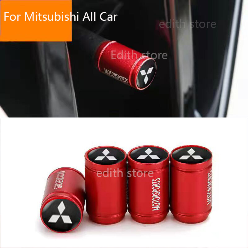 4 cái cho MITSUBISHI TRITON asx Lancer GT L200 EVO Eclipse Grandis Galant delica xpander nắp đậy van vỏ xe xe ô tô chống trộm chống rò rỉ xú páp lốp xe xe máy Phụ Kiện Xe Hơi