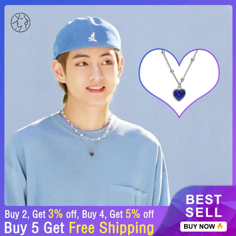 SHIDOMI Vòng Cổ Trái Tim Hàn Quốc BTS Kim Taehyung Phong Cách Giống Nhau KPOP Trang Sức Thanh Lịch Xương Đòn Khí Chất Nghệ Thuật Người Nổi Tiếng Mạng