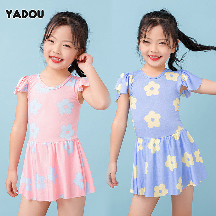 Yadou đồ bơi trẻ em đồ bơi một mảnh cho bé gái váy công chúa cho trẻ em trung niên đồ bơi dễ thương cho em bé