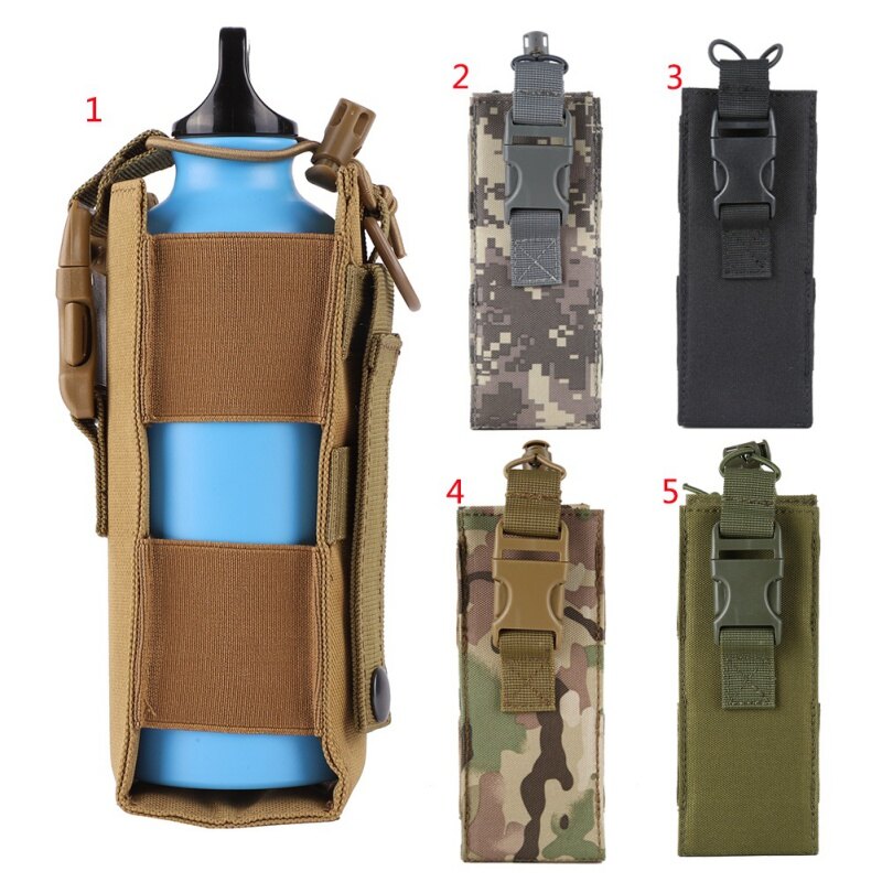 (Chiến Thuật) Túi Nước 600D Nylon Ấm Đun Nước Treo Eo Túi Ngoài Trời Đi Xe Đạp Bắn Súng Leo Núi Cắm Trại Chạy Bộ Cho Hệ Thống Molle Phụ Kiện