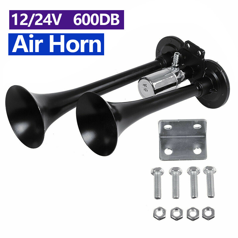 Còi hơi 2 kèn 12/24v 600db xe hơi thuyền xe tải xe tải siêu lớn
