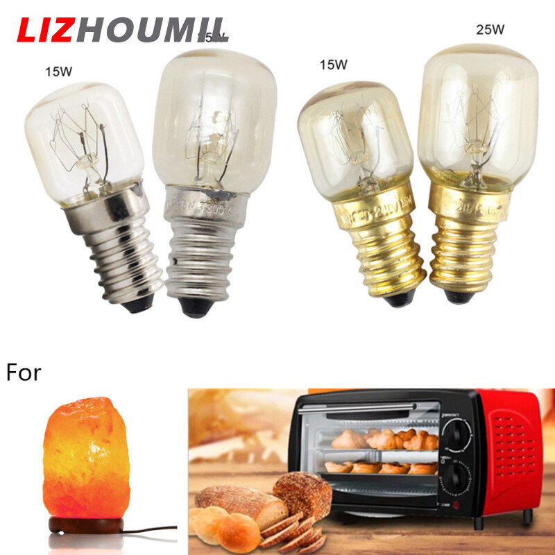 Lizhoumil 10 cái 15W/25W E14 220V 300 độ chịu nhiệt độ cao lò vi sóng/lò bóng đèn