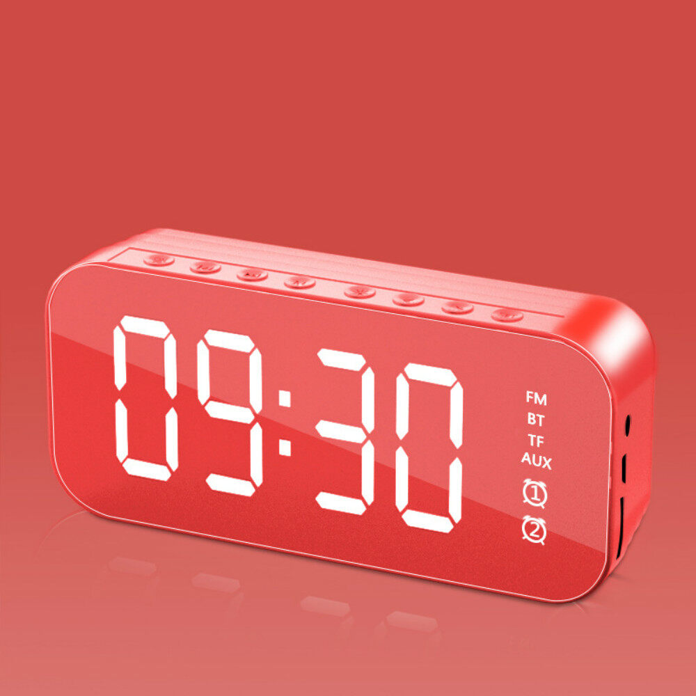 วิทยุ Bluetooth5.0ลำโพง LED นาฬิกา FM นาฬิกาปลุก