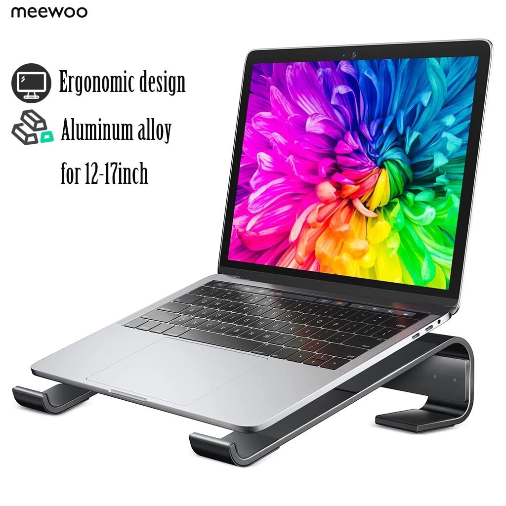 laptop stand laptop accessories laptop stand holder Meewoo Laptop Stand Aluminum Alloy Laptop Riser Ventilated Ergonomic Heighten Notebook Stand