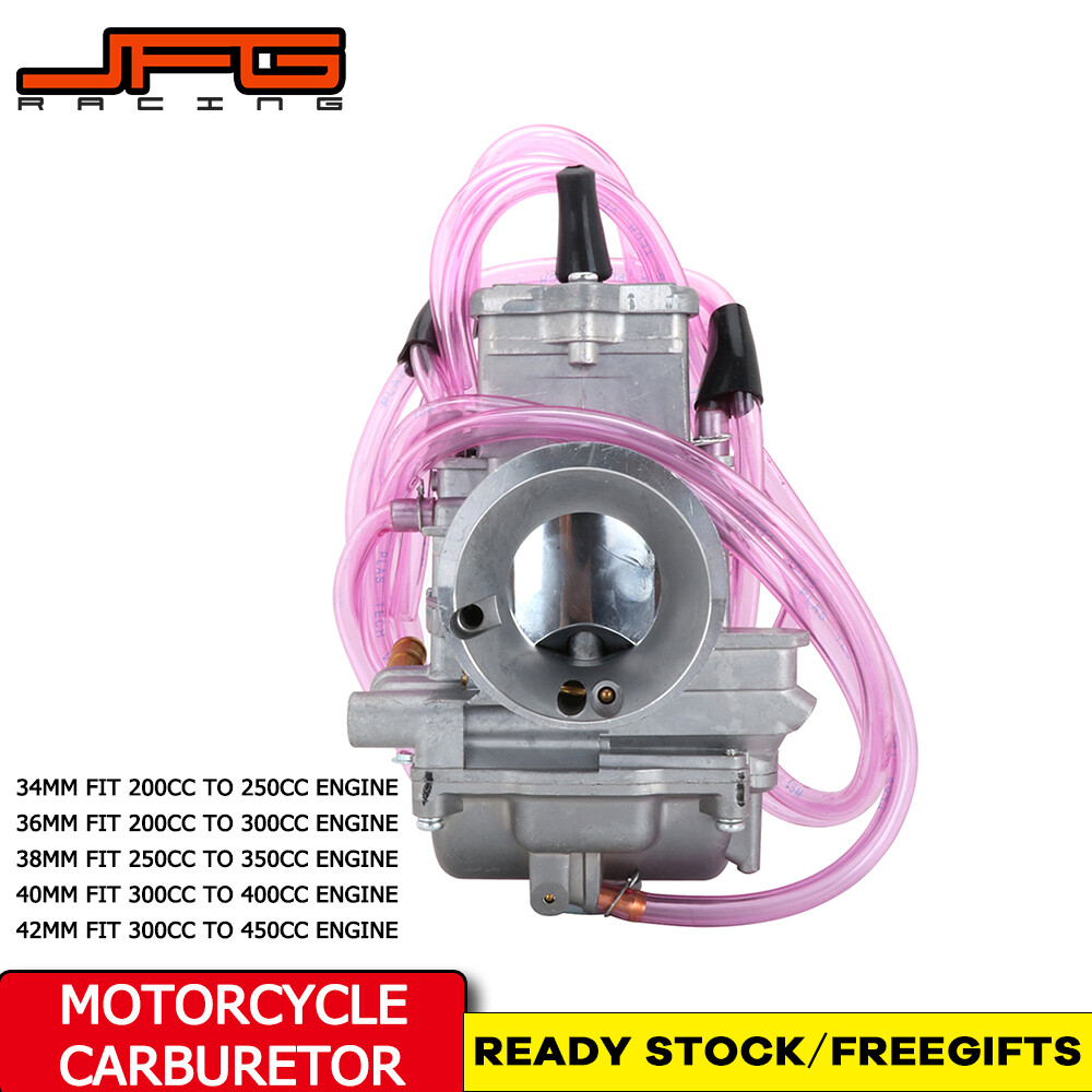 Jfg đua xe máy màu xám bạc PWM OKO chế hòa khí 34mm 36mm 38mm 40mm 42mm cho đua xe tay ga ATV 200cc 250cc 300cc 400cc 450cc bộ phận