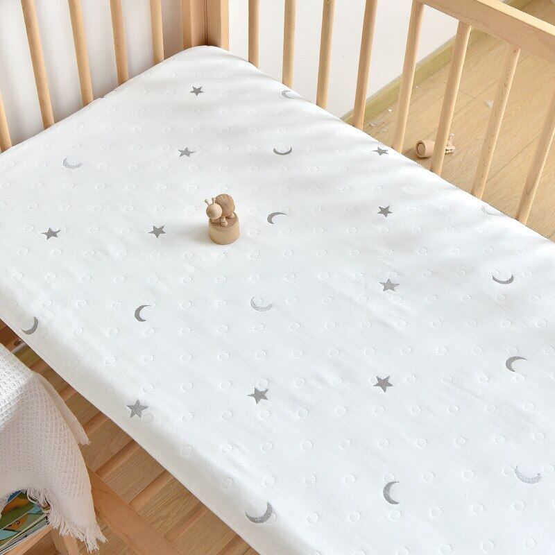 Tấm Trải Giường cũi trẻ em mềm bông bộ đồ giường trẻ em craddle giường cho