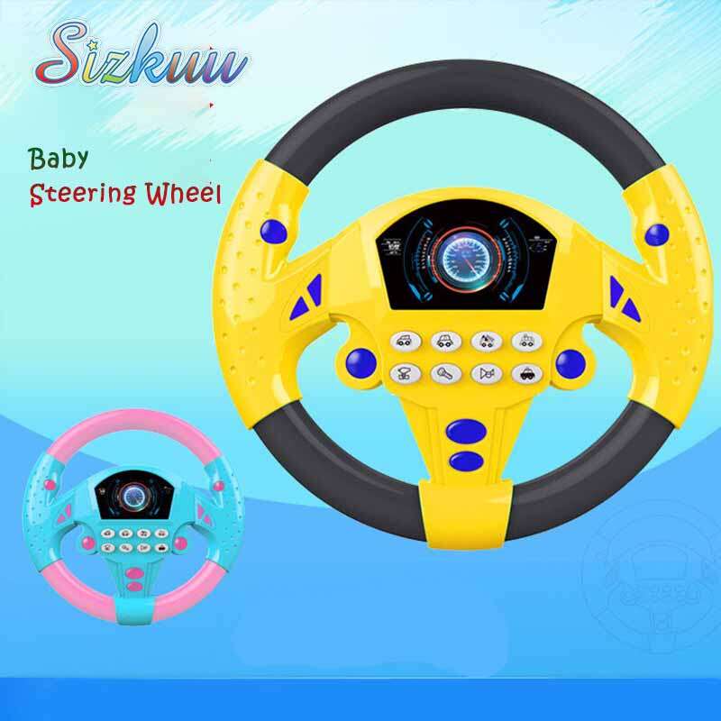 Sizkuu Educational Toy Baby Gift Steering Wheel Play Driver Baby Steering