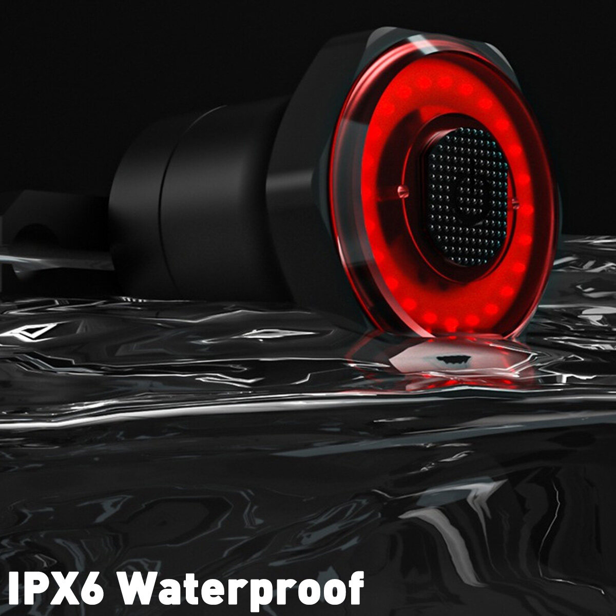 Generic Smart Bike Tail Light USB Rechargeable Ultra Bright Brake Sensing Bicycle Rear Light