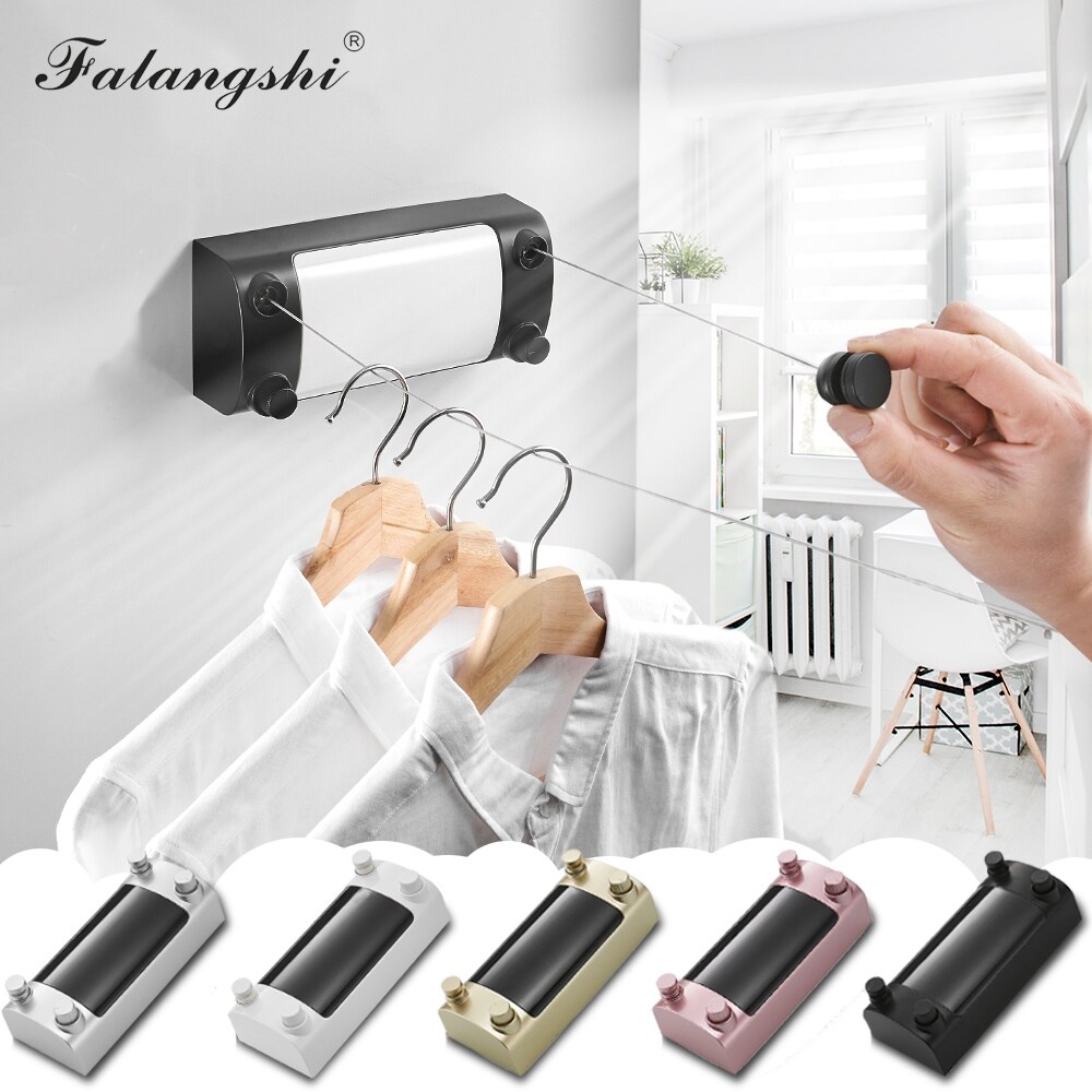 【A VOGUE】✜▫ Retractable Clothes Line Dryer Indoor Outdoor Drying Rack ABS Plastic Clothesline Laundry Double Layer WB3004 ราคา  2,909 บาท*ส่งฟรี