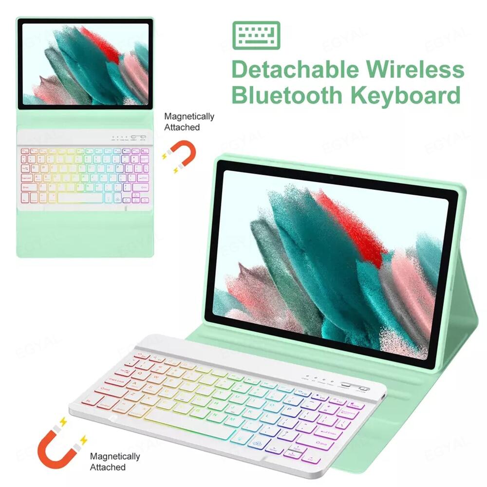 LED Backlit Magic Keyboard Wireless Mouse Tablet for Samsung Galaxy Tab A8