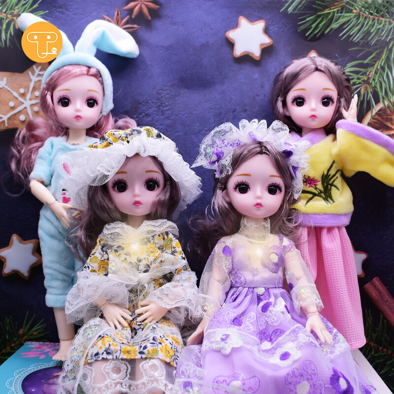 Monkey Fun 30cm Barbie Doll Gift Box Princess Girl Doll Play House Toy Set