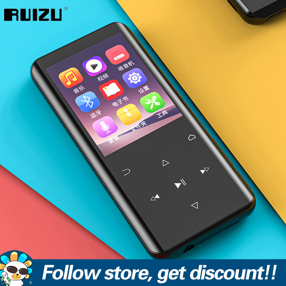 RUIZU D25 16GB 32GB MP3 MP4 Máy Nghe Nhạc Máy Nghe Nhạc Bluetooth 2.4 Màn Hình HD Cong 5.0 Inch Dụng Cụ Học Tiếng Anh Cầm Tay, Máy Nghe Nhạc Lossless Nhẹ Hỗ Trợ Ghi Âm FM Đài Phát Thanh