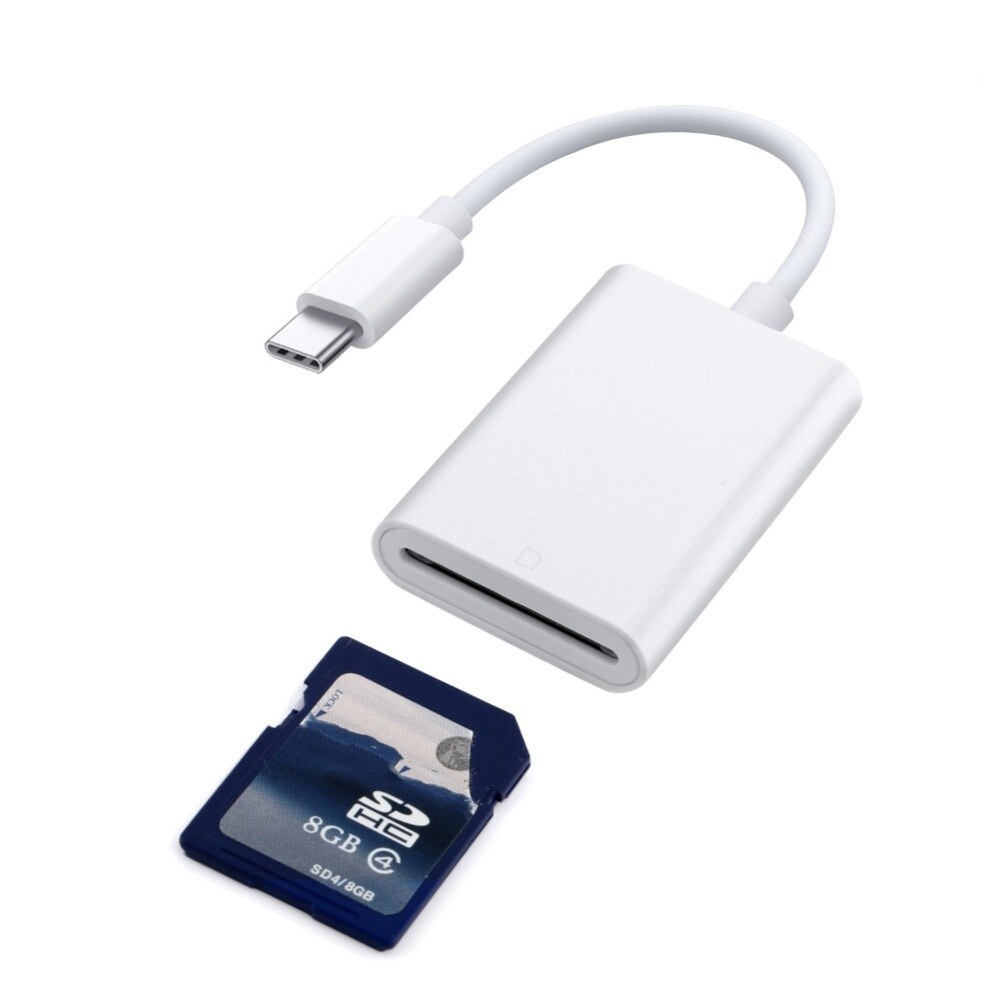 hot SD Card Reader USB C Type to Camera Adapter Cable for MacBook Samsung