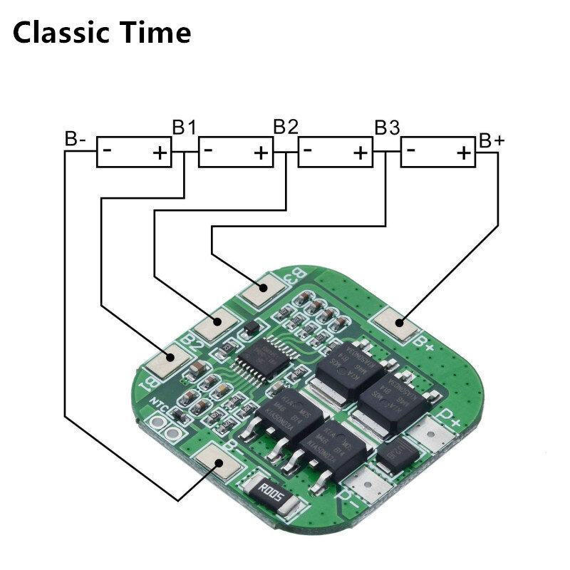 Mạch BMS PCM bảo vệ pin i-ion LicoO2 Limn2O4 18650 4S 14.8V / 16.8V 20A - INTL chính hãng-INTL