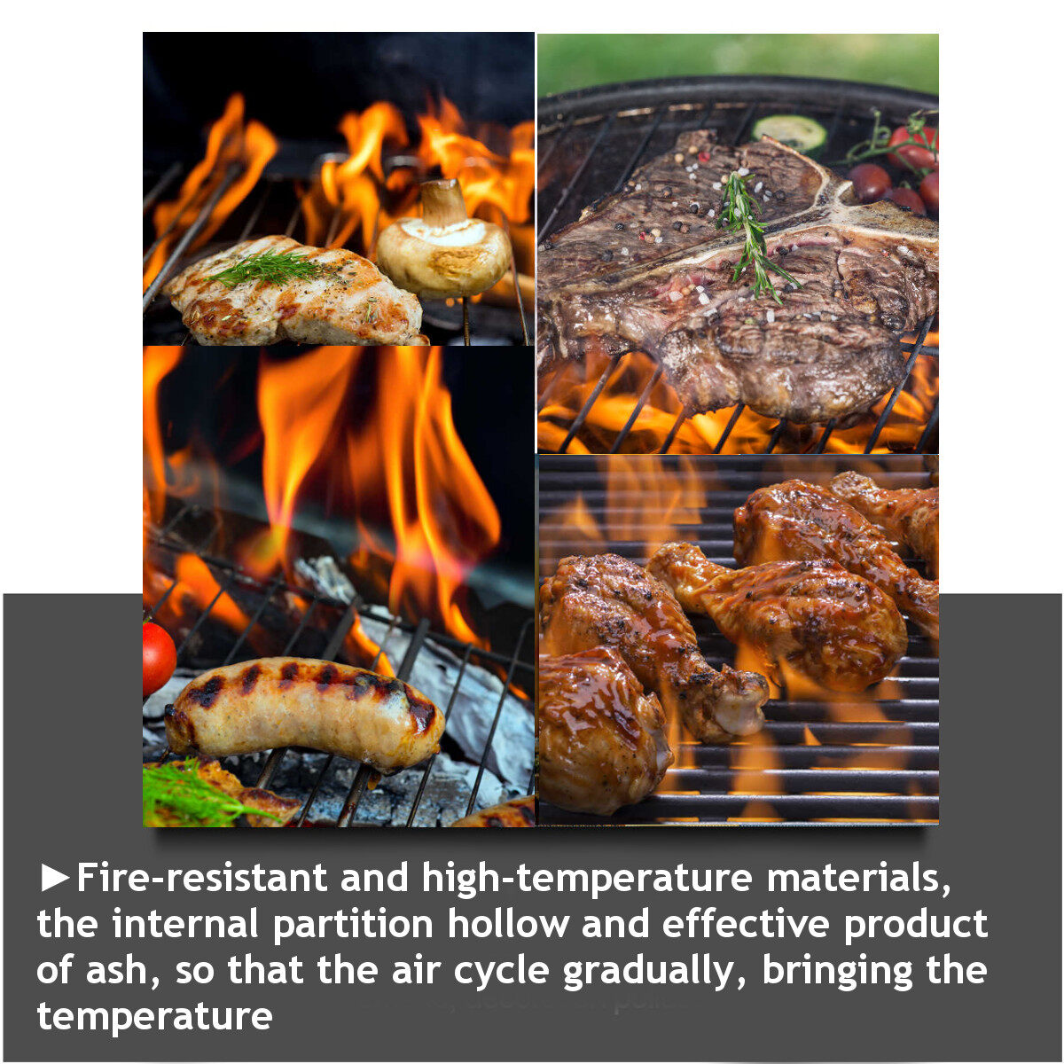 Generic BBQ Grills Patio Barbecue Charcoal Grill Stove BBQ Accessories