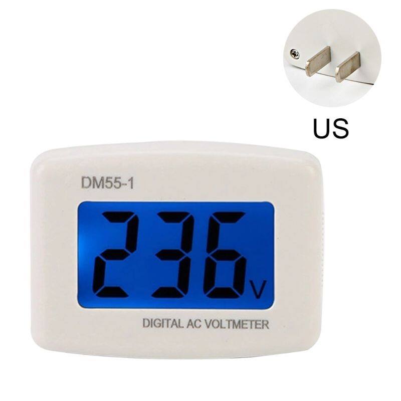Dm55-1 màn hình kiểm tra điện áp lcd kỹ thuật số, điện áp kế ac 80-300v vôn kế tester