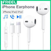 iPhone Wired Earphones with Mic, In-Ear Headphones with Volume Control