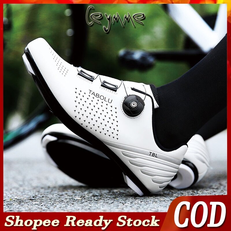 Wellsunny 【CEYMME】Road Cycling Flat Shoes Road Cleats Shoes Cycling shoes roadbike Non-slip Self-locking Professional Breathable Superior Quality Size 36-47