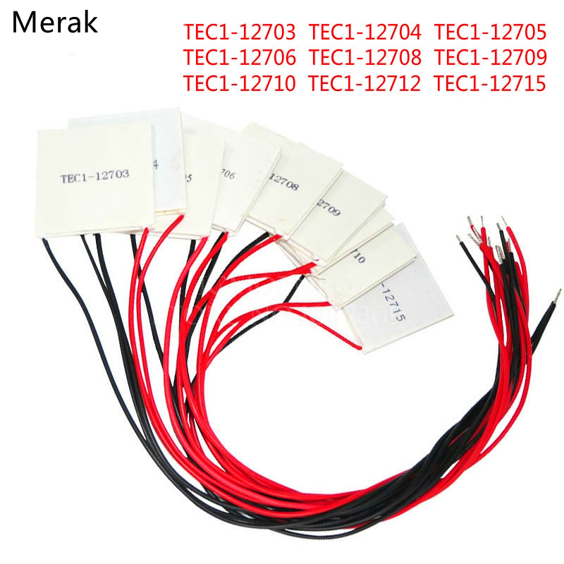 Tec1-12705 làm mát nhiệt điện peltier tec1-12706 tec1-12710 tec1-12715 mô-đun peltier elemente, 40*40mm 12709 12715 12712