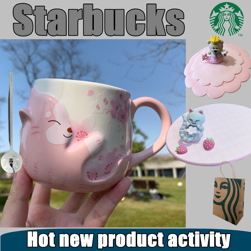 Cốc starbuck cốc gốm anh đào giữ mùa hồng hoa anh đào 2021, cốc cà phê nữ dễ thương