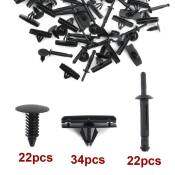 8mm 12mm Clips 1 Set/78pcs 8109006 For Jeep Wrangler JK Models 2007-2018